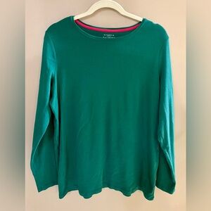 Talbots 1X EUC Long-sleeve Pima Cotton Tee